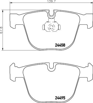 HELLA 8DB 355 013-171 - Гальмівні колодки, дискові гальма avtolavka.club