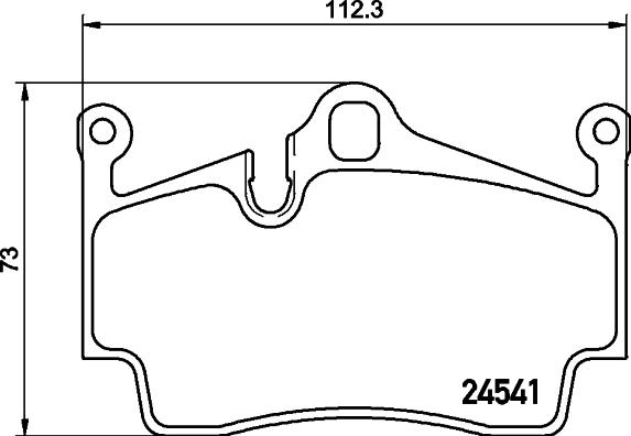 HELLA 8DB 355 013-311 - Гальмівні колодки, дискові гальма avtolavka.club