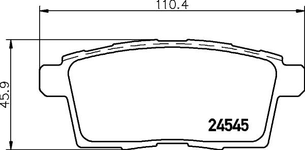 HELLA 8DB 355 013-261 - Гальмівні колодки, дискові гальма avtolavka.club