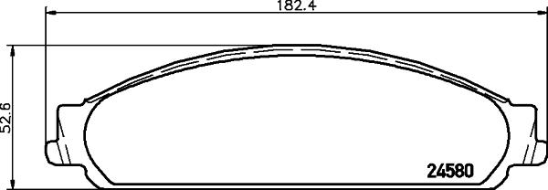 HELLA 8DB 355 013-711 - Гальмівні колодки, дискові гальма avtolavka.club