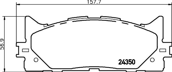 HELLA 8DB 355 012-401 - Гальмівні колодки, дискові гальма avtolavka.club