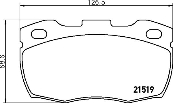 HELLA 8DB 355 012-871 - Гальмівні колодки, дискові гальма avtolavka.club