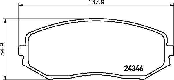 HELLA 8DB 355 012-351 - Гальмівні колодки, дискові гальма avtolavka.club