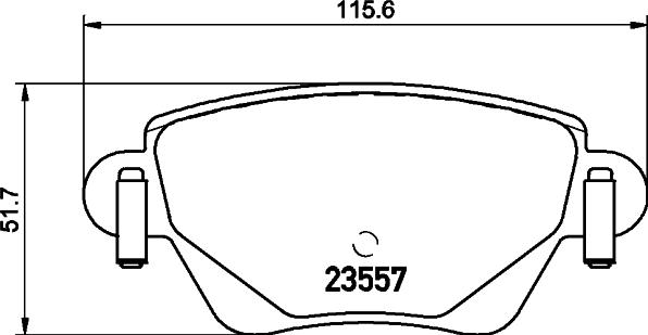 HELLA 8DB 355 012-211 - Гальмівні колодки, дискові гальма avtolavka.club