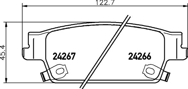 HELLA 8DB 355 012-231 - Гальмівні колодки, дискові гальма avtolavka.club