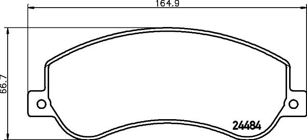 HELLA 8DB 355 012-761 - Гальмівні колодки, дискові гальма avtolavka.club