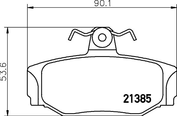 HELLA 8DB 355 017-991 - Гальмівні колодки, дискові гальма avtolavka.club