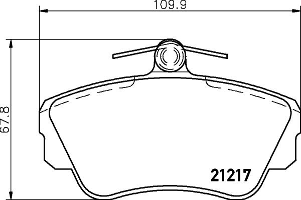 HELLA 8DB 355 017-921 - Гальмівні колодки, дискові гальма avtolavka.club