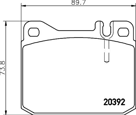 HELLA 8DB 355 017-461 - Гальмівні колодки, дискові гальма avtolavka.club