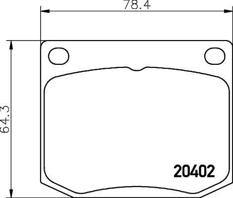 HELLA 8DB 355 017-381 - Гальмівні колодки, дискові гальма avtolavka.club