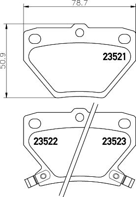 HELLA 8DB 355 017-221 - Гальмівні колодки, дискові гальма avtolavka.club