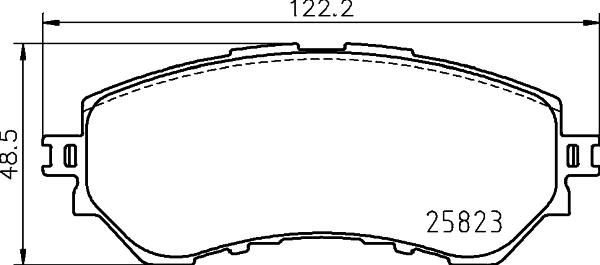 HELLA 8DB 355 039-561 - Гальмівні колодки, дискові гальма avtolavka.club