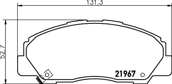 HELLA 8DB 355 039-611 - Гальмівні колодки, дискові гальма avtolavka.club