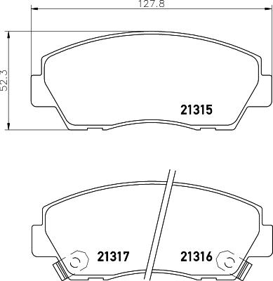 HELLA 8DB 355 036-981 - Гальмівні колодки, дискові гальма avtolavka.club