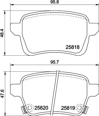 HELLA 8DB 355 036-431 - Гальмівні колодки, дискові гальма avtolavka.club