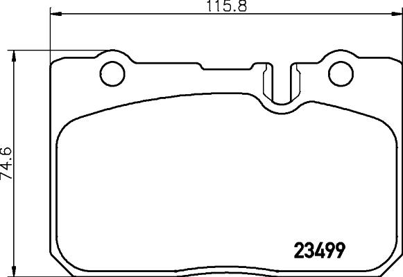 HELLA 8DB 355 030-551 - Гальмівні колодки, дискові гальма avtolavka.club