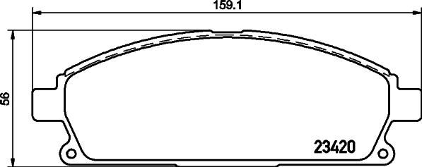 HELLA 8DB 355 030-171 - Гальмівні колодки, дискові гальма avtolavka.club