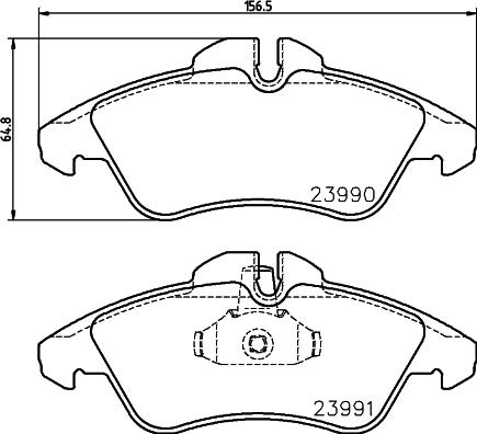 HELLA 8DB 355 030-761 - Гальмівні колодки, дискові гальма avtolavka.club