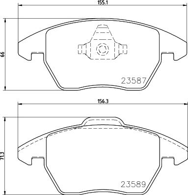 HELLA 8DB 355 031-941 - Гальмівні колодки, дискові гальма avtolavka.club