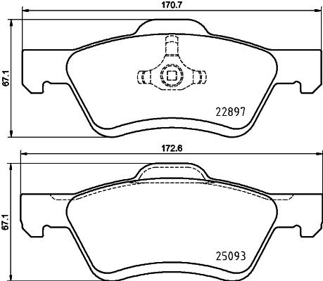 HELLA 8DB 355 031-691 - Гальмівні колодки, дискові гальма avtolavka.club