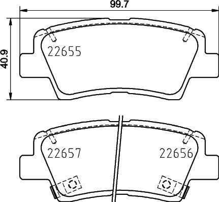 HELLA 8DB 355 031-681 - Гальмівні колодки, дискові гальма avtolavka.club