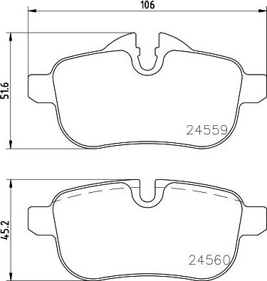 HELLA 8DB 355 031-021 - Гальмівні колодки, дискові гальма avtolavka.club