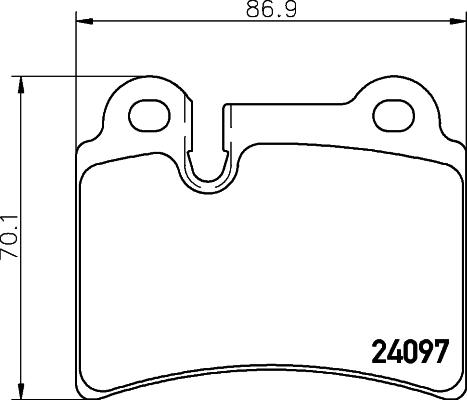 HELLA 8DB 355 031-141 - Гальмівні колодки, дискові гальма avtolavka.club