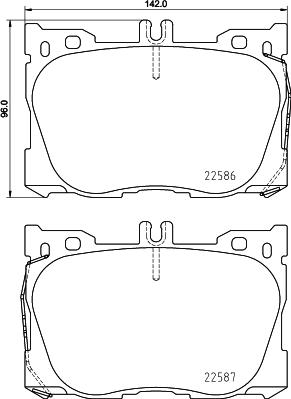 HELLA 8DB 355 031-701 - Гальмівні колодки, дискові гальма avtolavka.club