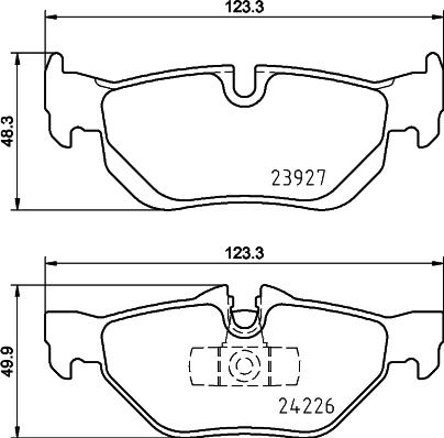 HELLA 8DB 355 031-781 - Гальмівні колодки, дискові гальма avtolavka.club