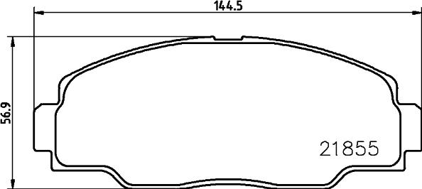 HELLA 8DB 355 032-381 - Гальмівні колодки, дискові гальма avtolavka.club