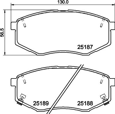 HELLA 8DB 355 037-981 - Гальмівні колодки, дискові гальма avtolavka.club