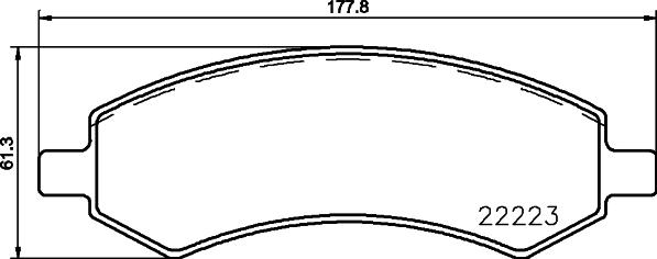 HELLA 8DB 355 037-501 - Гальмівні колодки, дискові гальма avtolavka.club