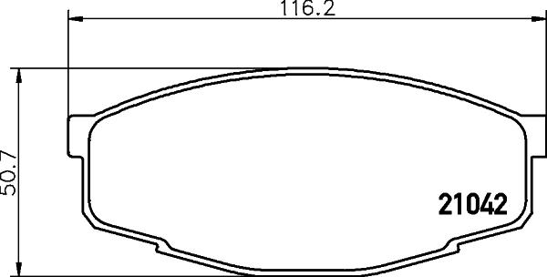 HELLA 8DB 355 029-241 - Гальмівні колодки, дискові гальма avtolavka.club