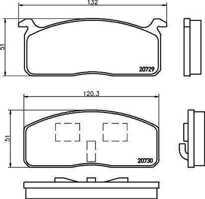 HELLA 8DB 355 029-231 - Гальмівні колодки, дискові гальма avtolavka.club