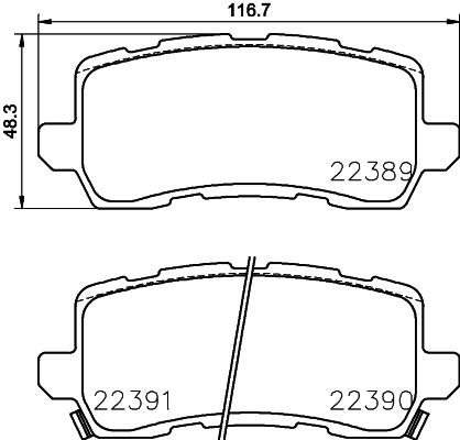 HELLA 8DB 355 024-941 - Гальмівні колодки, дискові гальма avtolavka.club