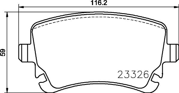 HELLA 8DB 355 024-961 - Гальмівні колодки, дискові гальма avtolavka.club