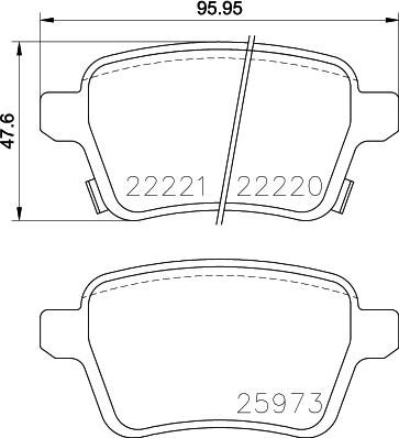 HELLA 8DB 355 024-651 - Гальмівні колодки, дискові гальма avtolavka.club