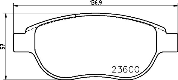 HELLA 8DB 355 024-031 - Гальмівні колодки, дискові гальма avtolavka.club