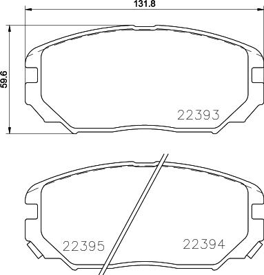 HELLA 8DB 355 024-891 - Гальмівні колодки, дискові гальма avtolavka.club