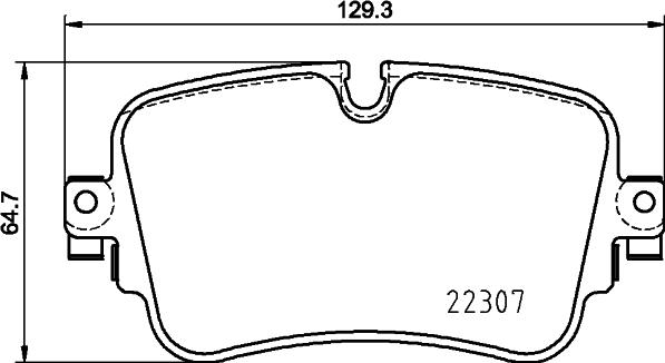 HELLA 8DB 355 025-681 - Гальмівні колодки, дискові гальма avtolavka.club