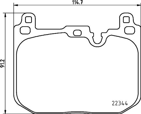 HELLA 8DB 355 025-621 - Гальмівні колодки, дискові гальма avtolavka.club