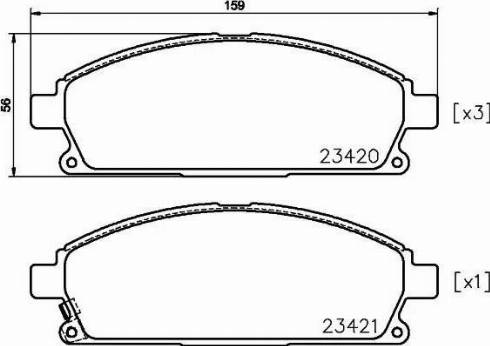 HELLA 8DB 355 025-141 - Гальмівні колодки, дискові гальма avtolavka.club