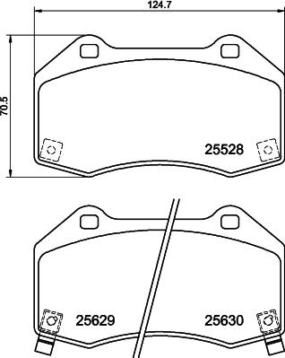 HELLA 8DB 355 025-891 - Гальмівні колодки, дискові гальма avtolavka.club