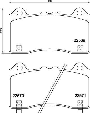 HELLA 8DB 355 025-831 - Гальмівні колодки, дискові гальма avtolavka.club