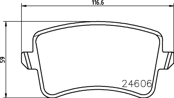 HELLA 8DB 355 025-391 - Гальмівні колодки, дискові гальма avtolavka.club