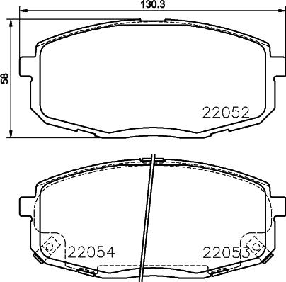 HELLA 8DB 355 025-791 - Гальмівні колодки, дискові гальма avtolavka.club