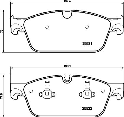 HELLA 8DB 355 026-511 - Гальмівні колодки, дискові гальма avtolavka.club