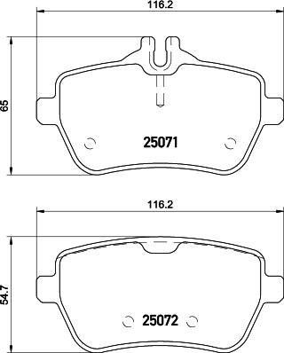 HELLA 8DB 355 026-571 - Гальмівні колодки, дискові гальма avtolavka.club