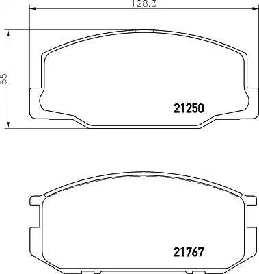 HELLA 8DB 355 026-881 - Гальмівні колодки, дискові гальма avtolavka.club