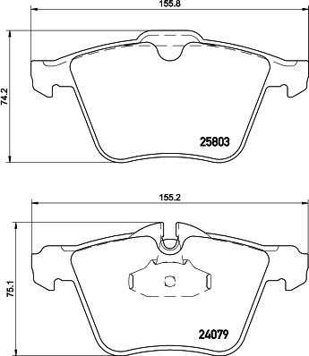 HELLA 8DB 355 020-921 - Гальмівні колодки, дискові гальма avtolavka.club